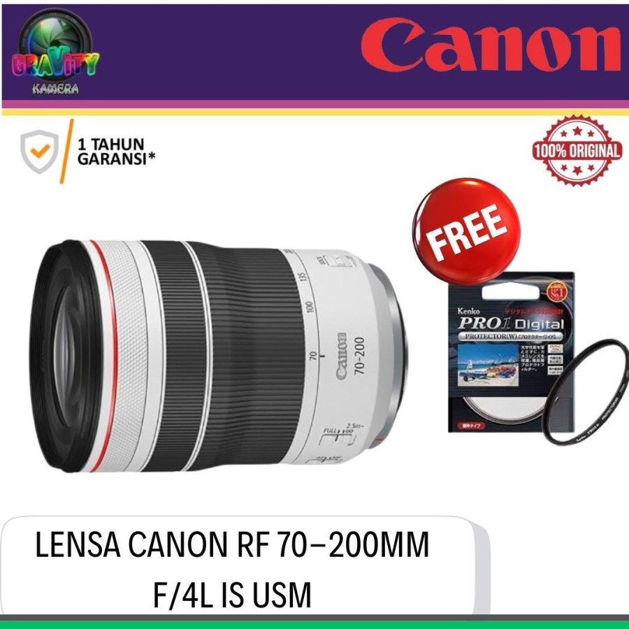 CANON RF 70-200MM F4L IS USM / LENSA CANON RF 70-200MM F4L IS USM
