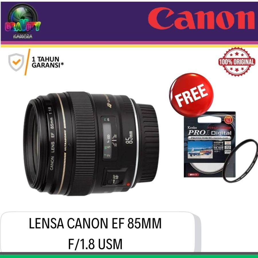 CANON EF 85MM F1.8 USM / LENSA CANON EF 85MM F1.8 USM