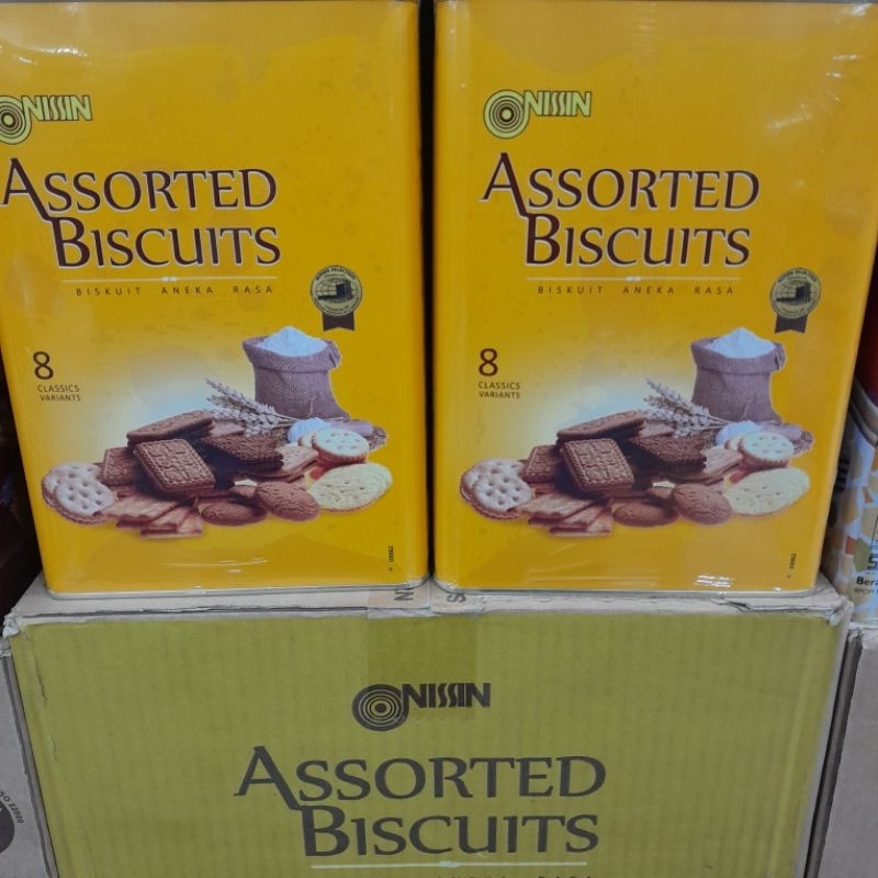 Nissin Assorted Yellow Kaleng 1100 gram