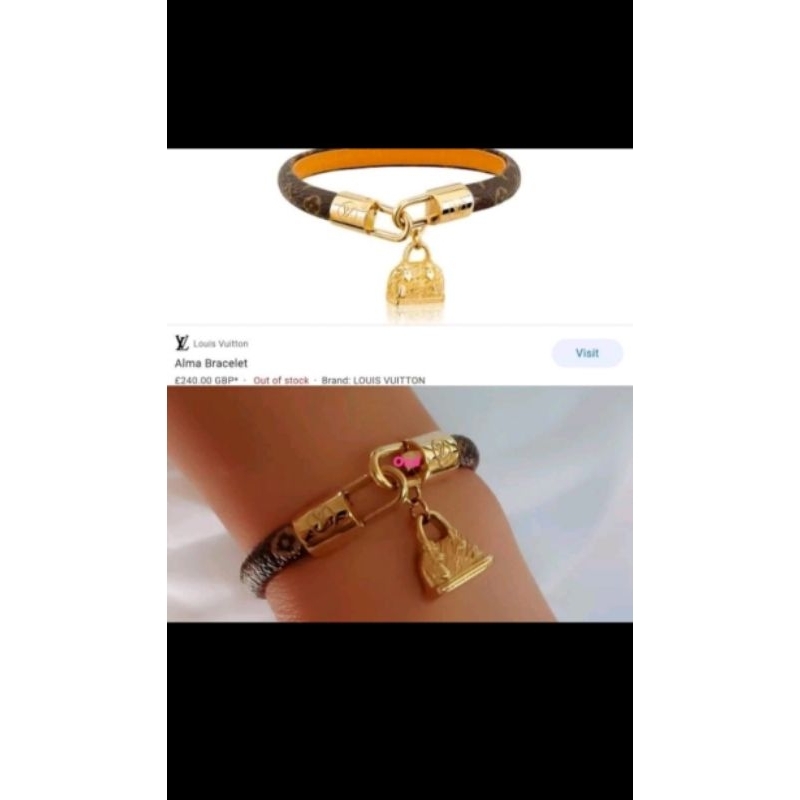 Gelang kulit LV olla shopping depok