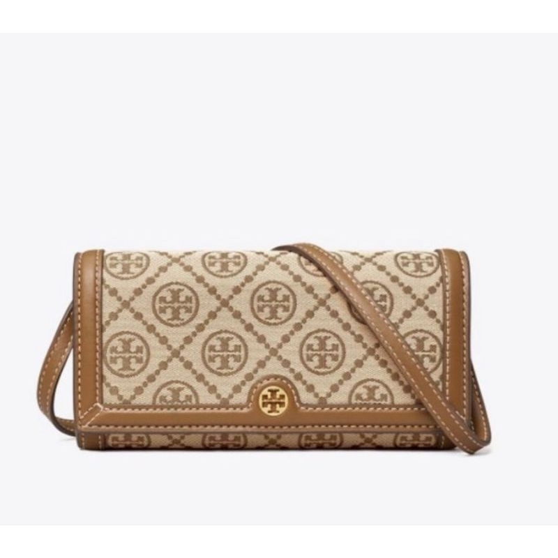 Monogram T Jacquard Chain Wallet Crossbody