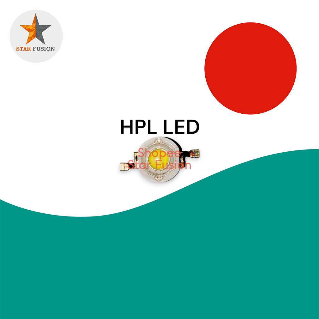 HPL LED Bridgelux 1W 3W Putih SMD LED 1206 Merah Hijau