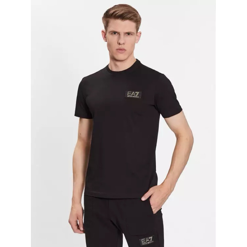KAOS PRIA ARMANI EMPORIO EA7 BLACK LIST GOLD ORIGINAL AUTHENTIC