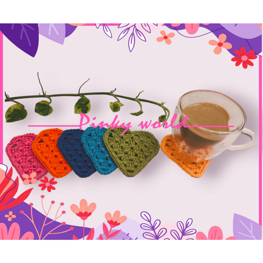 Tatakan Gelas Bentuk Hati Coaster Love