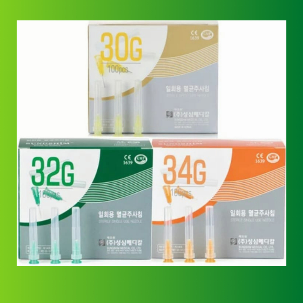 Ecer Messo Needle 32G 4MM Sungshim Needle 30G 4 MM Needle 34G 4MM Needle 32G 13MM Skin Booster