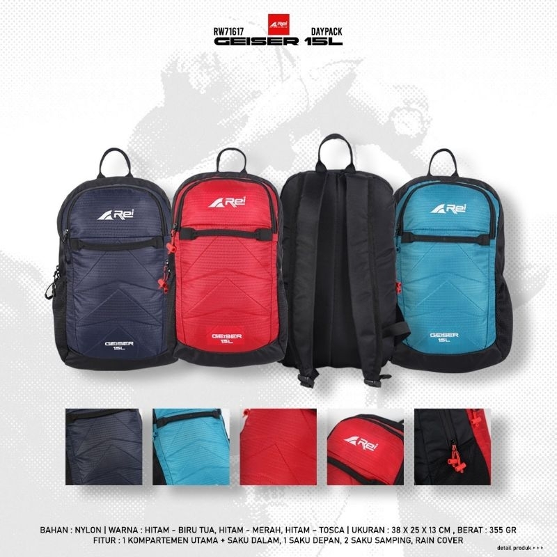 TAS RANSEL GEISER 15L AREI OUTDOORGEAR | DAYPACK REI GEISER 15L