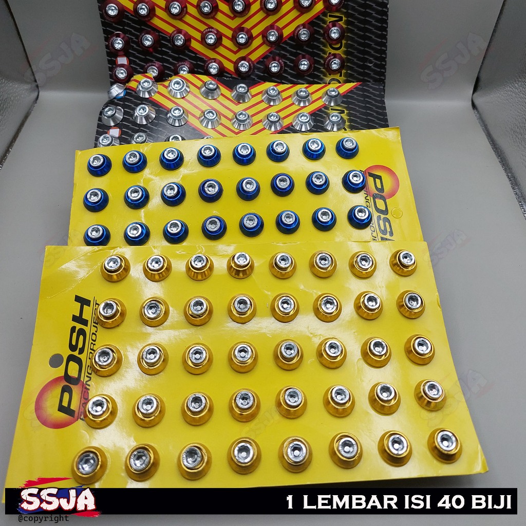 Baut L variasi plat nomor dan baut monel baut body baut visor vixion baut spakbor baut knalpot baut 