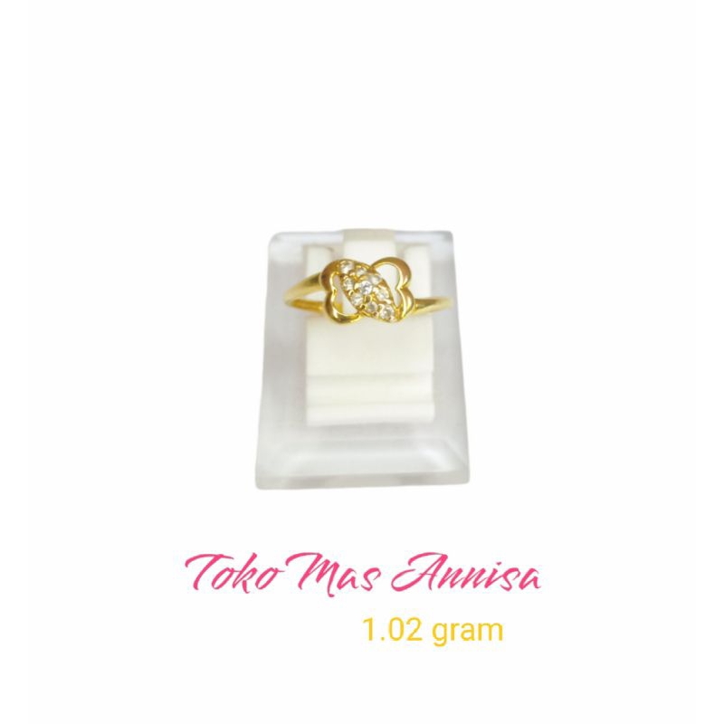 Cincin emas mata kupu-kupu 16k, Toko Mas Annisa
