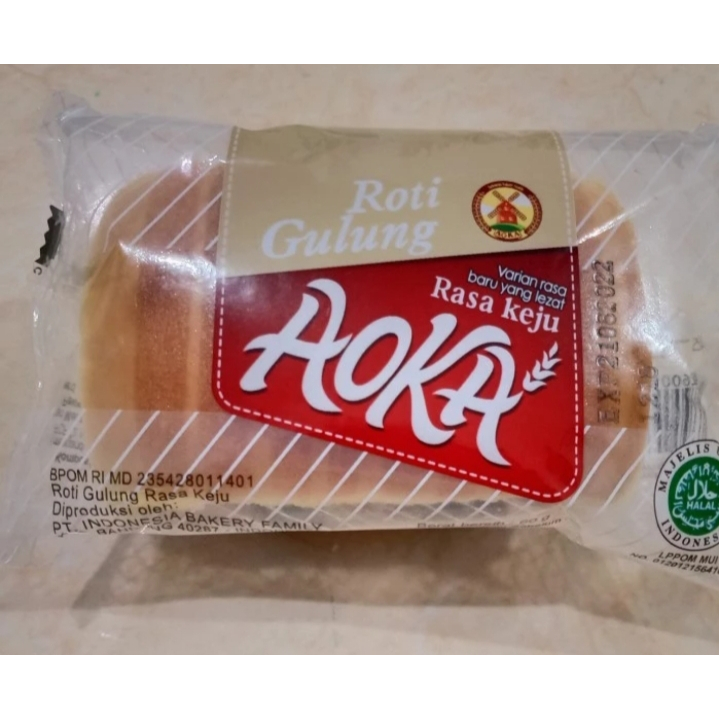 

Roti AOKA Gulung All Varian - Rasa Keju 1 Dus isi 60 Pcs