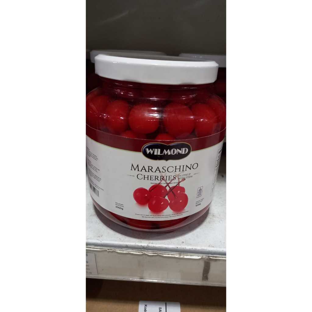 

Wilmond Maraschino Chrerries With Stem Buah Cherry Tangkai 2 kg