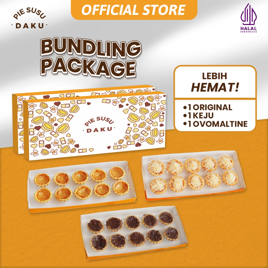 

3 BOX PIE SUSU (1 ORIGINAL, 1 KEJU, 1 OVO) - PROMO BUNDLING