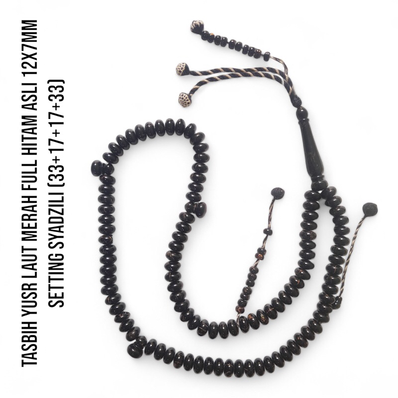 Tasbih Yoser/Yuser/Yusr Laut Merah Pipih Original Mesir