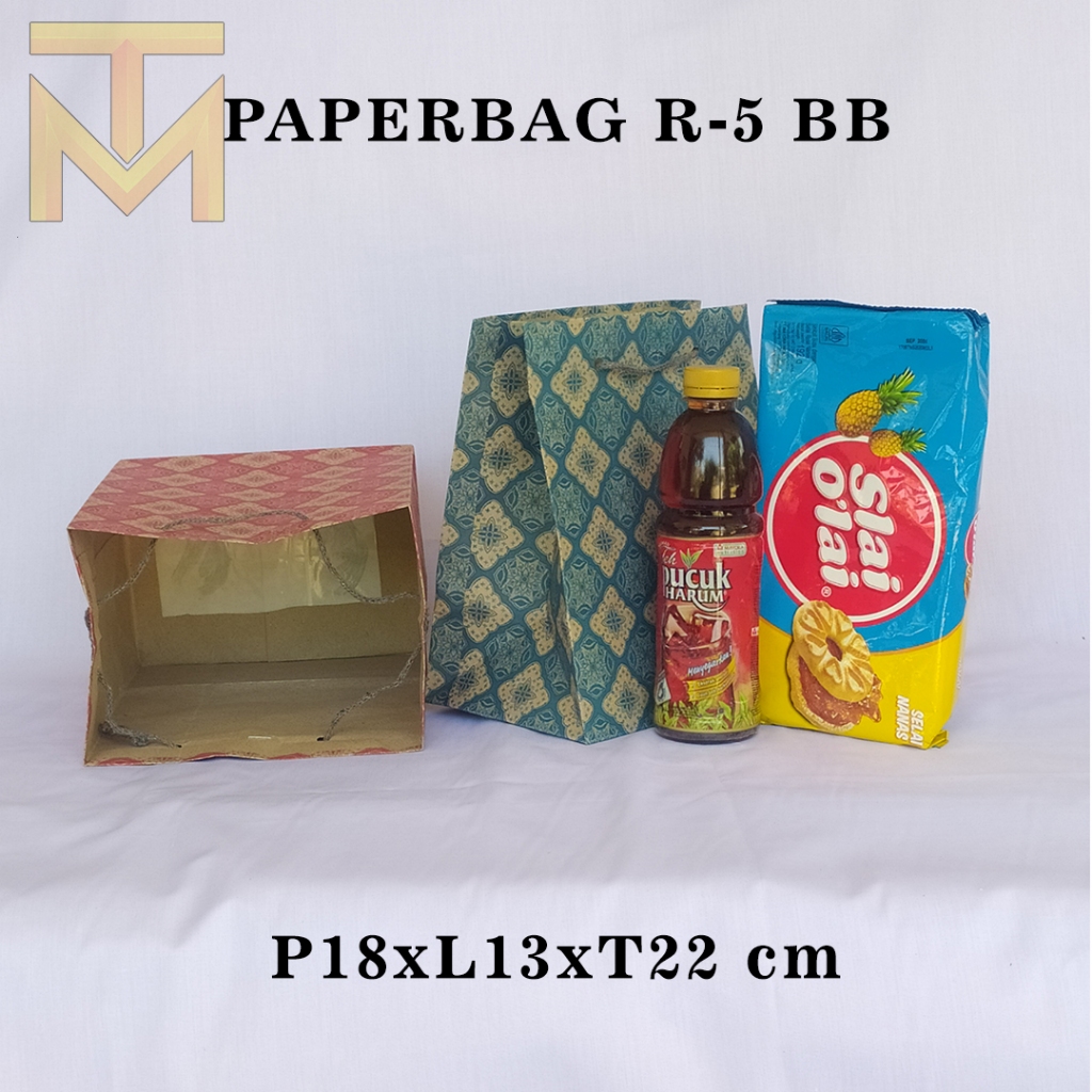 

PAPERBAG R-5 BB MOTIF 1 WARNA UKURAN P18 X L13 X T22 CM