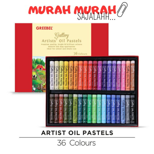 

GREEBEL ARTIST OIL PASTEL 36C / GREEBEL Artist Oil Pastel Crayon Krayon 36 Warna Artists Premium