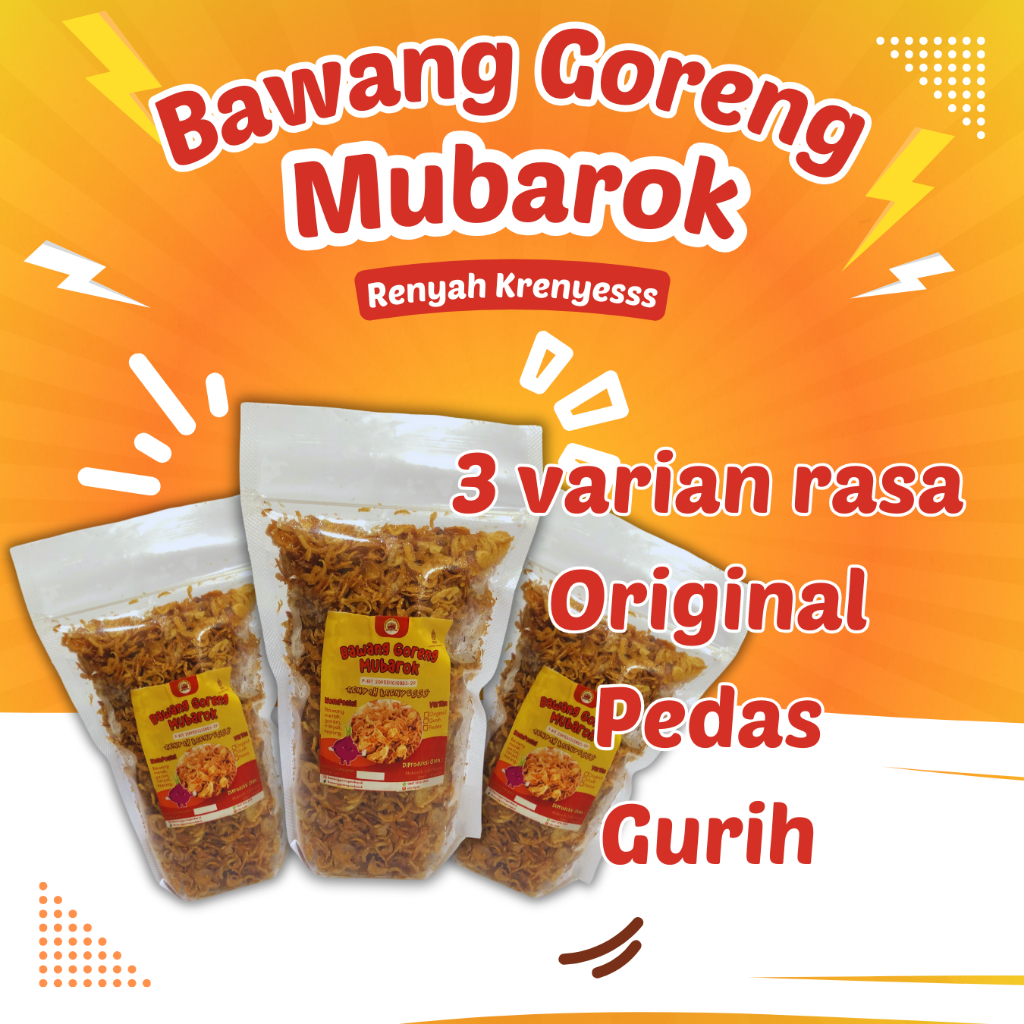 

Bawang goreng 200 gram brambang goreng merah original pedas gurih