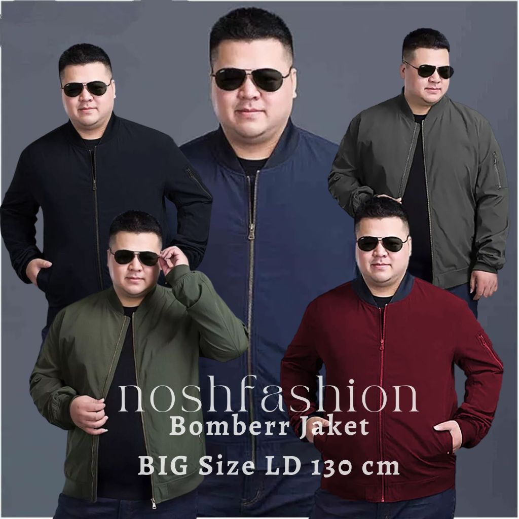 Jaket Bomber Pria Jumbo / Jacket Pria Big Size 3XL / Jaket Motor - NOSH