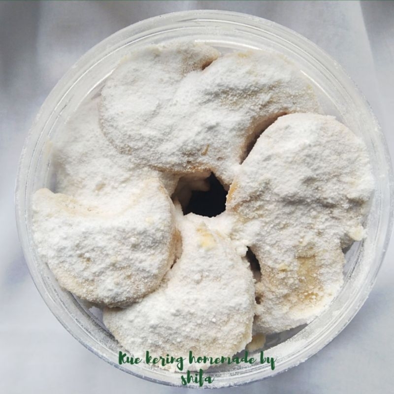 

Kue Kering Putri Salju Original & Rainbow