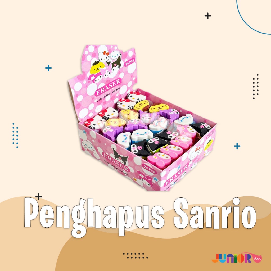 

Eraser Sanrio / Penghapus Sekolah/Cinnamoroll/Kuromi/Melody