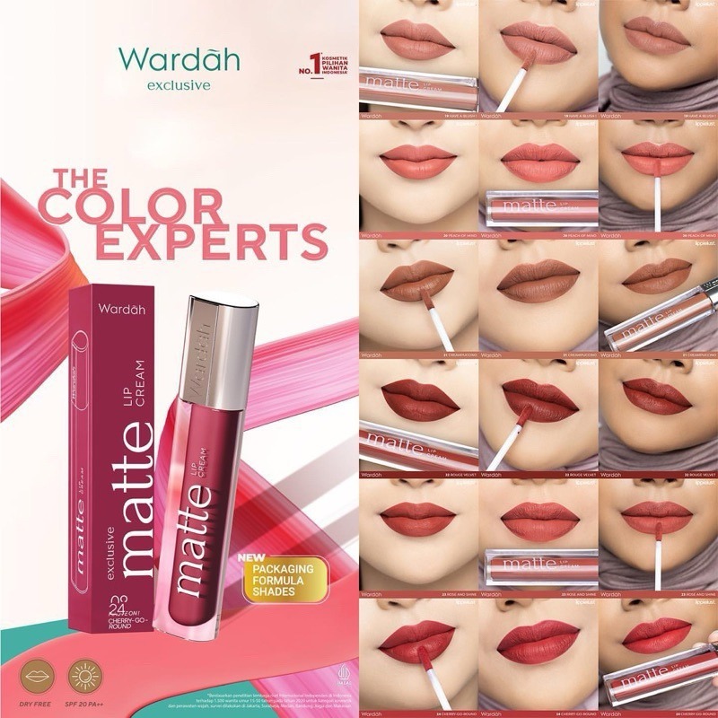 Lip Cream Wardah - Wardah Exclusive Matte Lip Cream
