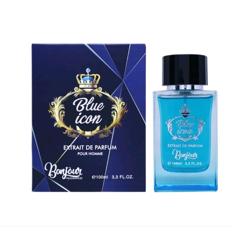 bonjour parfume blue icon 100 ml extrait de parfum
