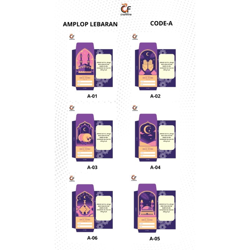 

Amplop Lebaran Idul Fitri Custom (Isi 10 - 20 Pcs)