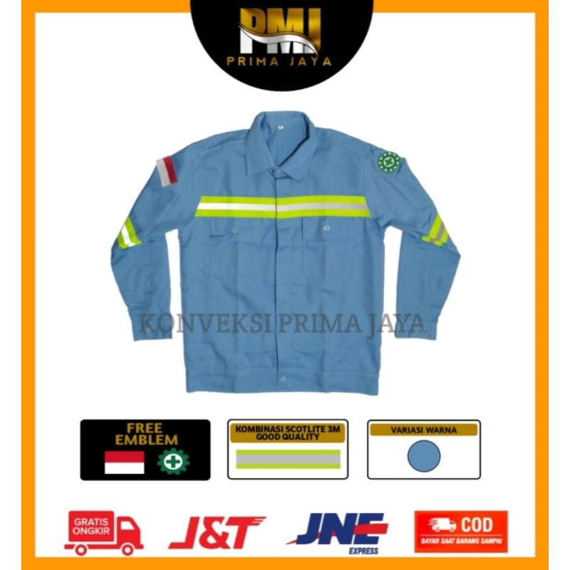 Wearpack kerja | wearpack atasan kerja | kemeja kerja | kemeja kerja safety | baju kerja safety | ba