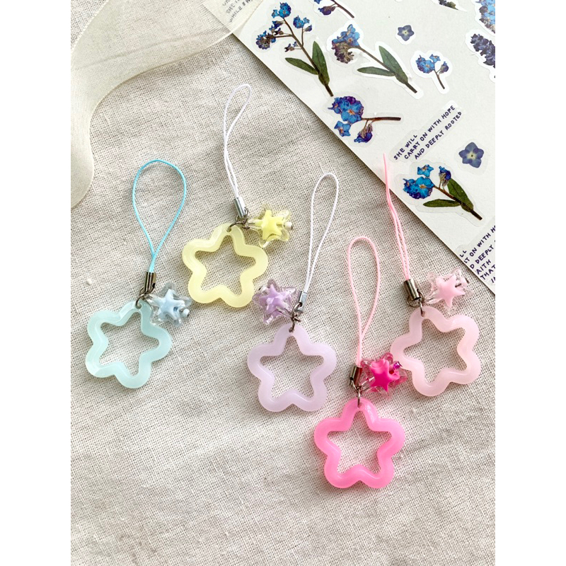 Stars Strap / Gantungan HP / Gantungan Kunci / Gantungan Tas / Gantungan Pouch