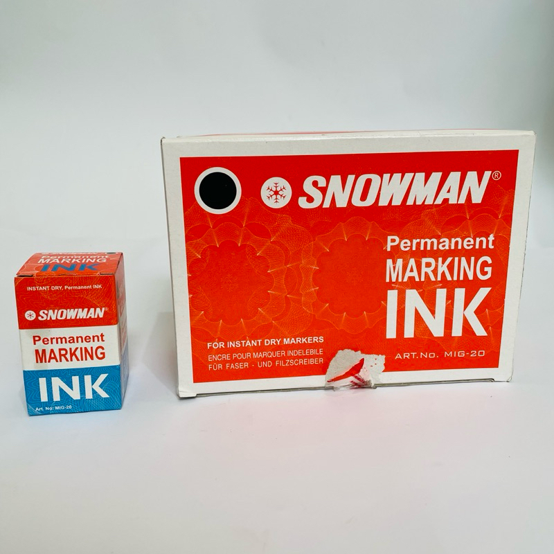 

Tinta Spidol SNOWMAN Permanent Marking Ink Hitam