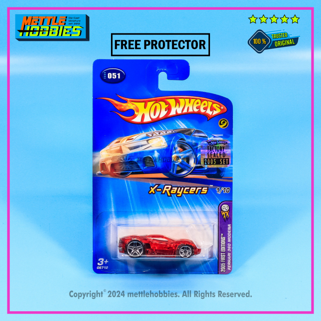 Hot Wheels Ferrari 360 Modena Diecast Miniatur Replika Mobil 1:64 Factory Sealed