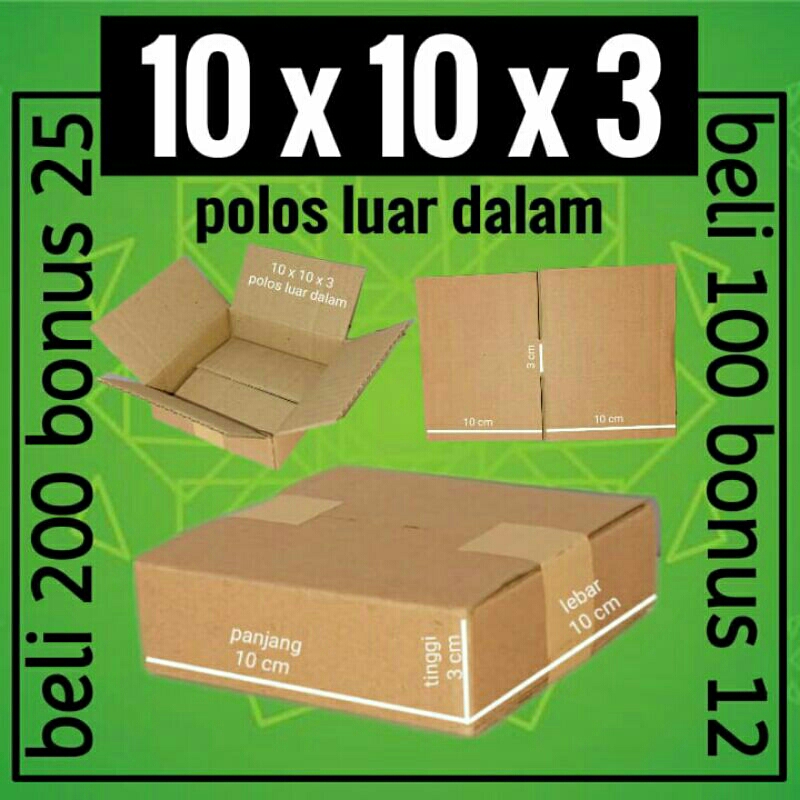 

Kardus karton box packing 10x10x3