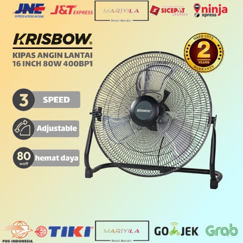Krisbow Kipas Angin Meja Industrial 16 Inch 80W 400Bp-1 | Kipas Angin Lantai 16 Inch Krisbow ACE
