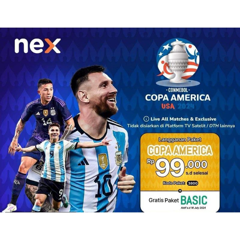 Nex Parabola Paket Copa Amerika 2024