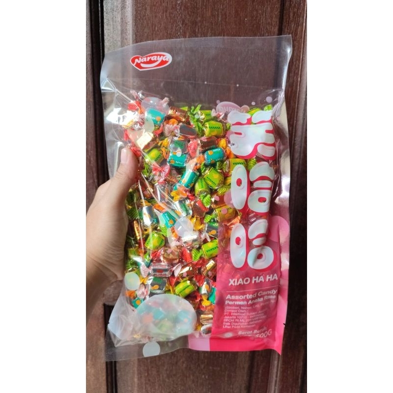 

Permen Buah XIAO HA HA permen Naraya Anerka Rasa Buah 500gram Exp 2026