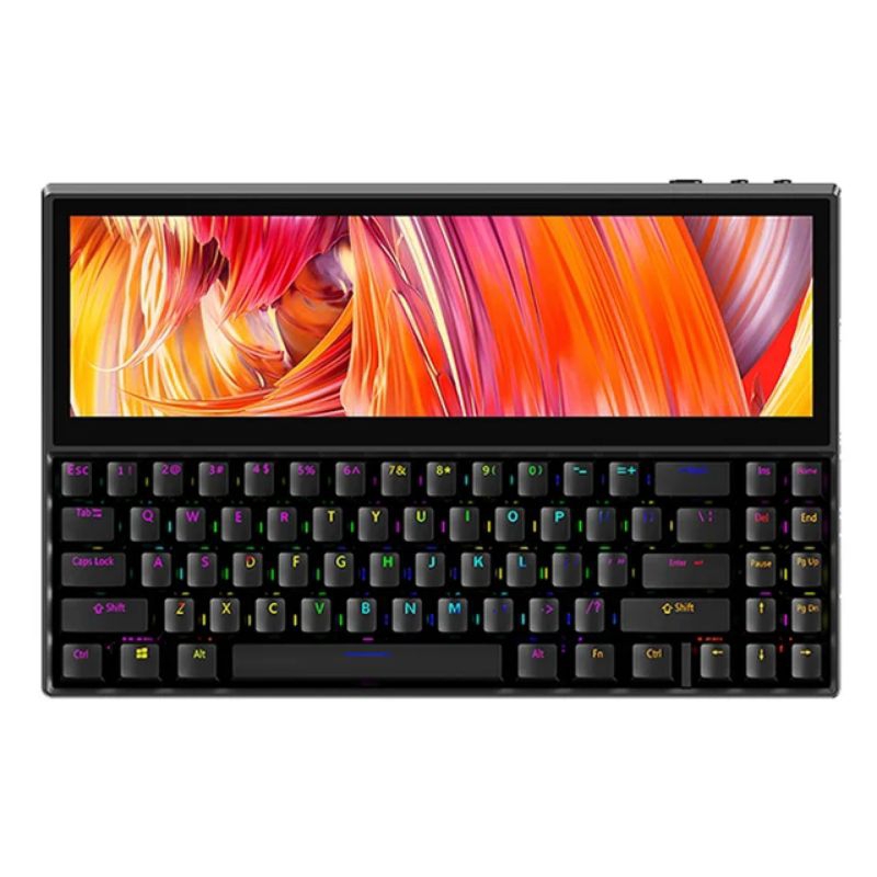 K2 12.6" Touchscreen Gaming Mechanical Keyboard 71 Keys USB Compact portable Split Screen Keyboard f