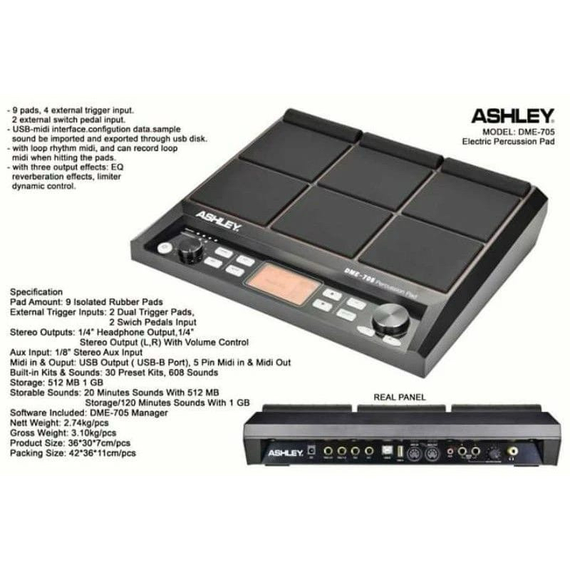 Drum pad Ashley DME 705