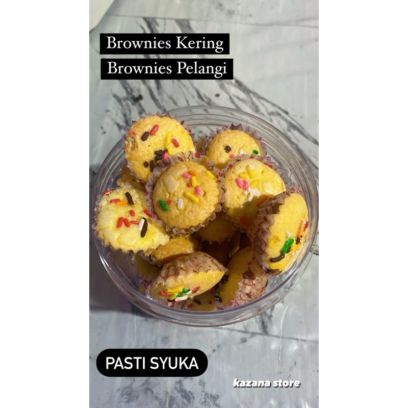 

Brownies Kering / Brownies Pelangi / Brownies Mini Kering