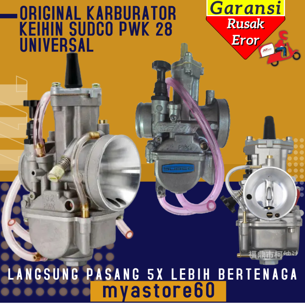 Karburator Karbu Carburator Karbulator PWK 28 PWK28 SUDCO Keihin Original Universal Sparepart Mesin 