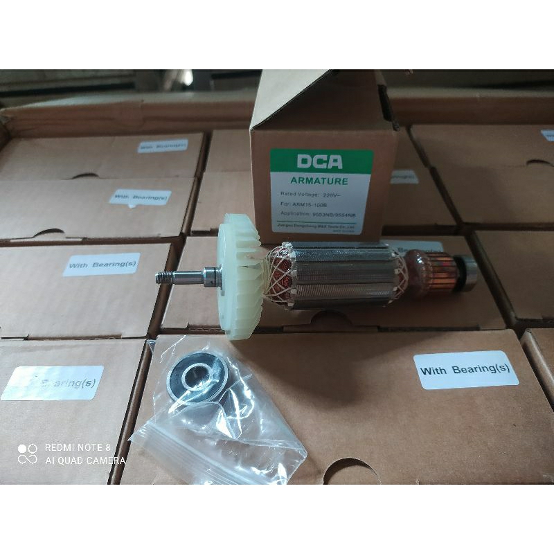 armature dca mesin gerinda makita 9553