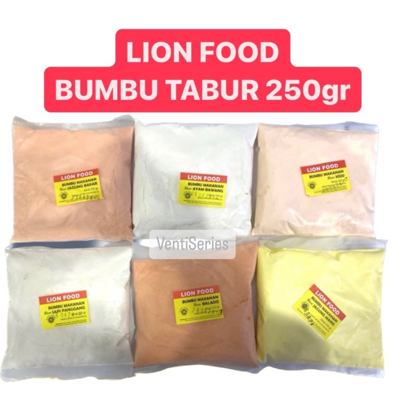 

Bumbu Tabur Makanan LION FOOD Aneka Rasa 250 gram ORIGINAL 100%