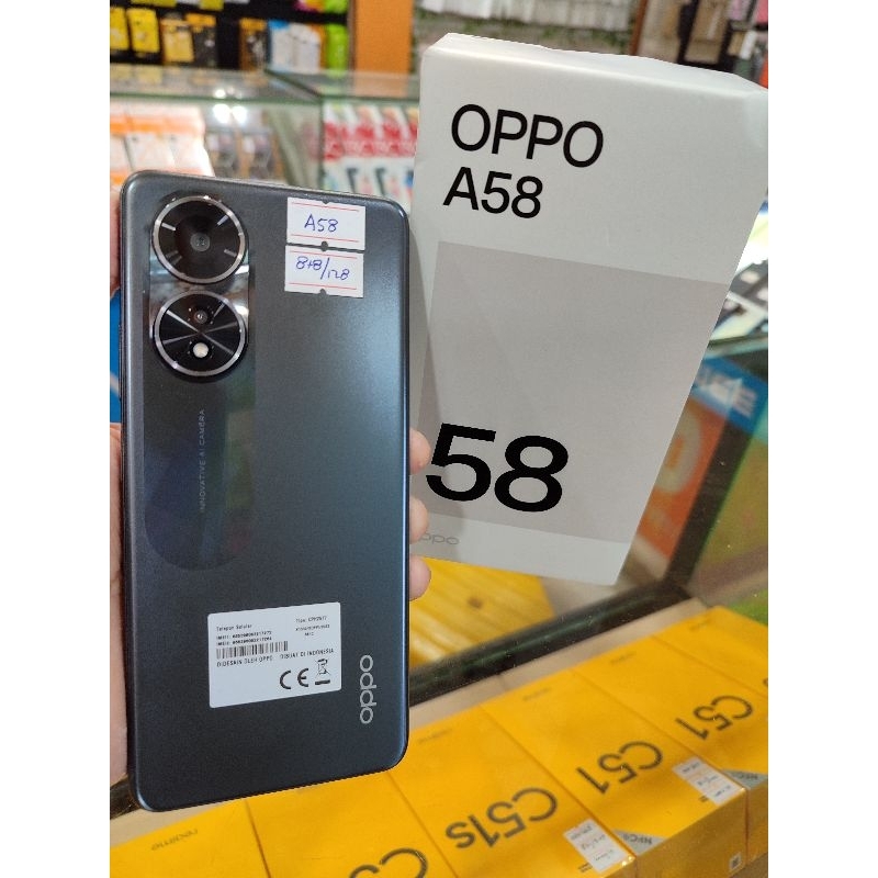 OPPO A58 RAM 8+8/128 [SECOND] MASIH GARANSI RESMI MULUS FULLSET