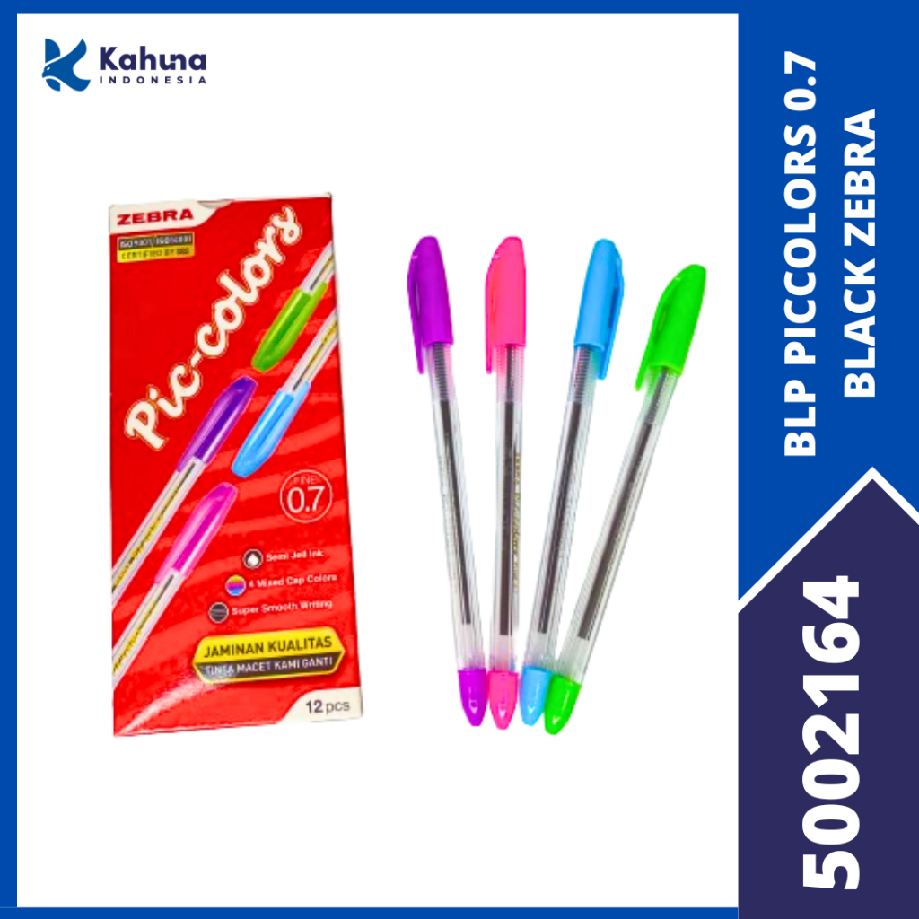 

BALLPOINT | BOLPEN | PULPEN ZEBRA PIC COLOURS 0.7 (1PAK)