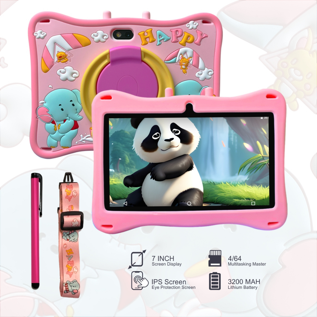 Tablet Anak Android EASYTECH/ Tablet Android Anak / Kids Tablet Murah / Tablet Belajar Menggambar / 