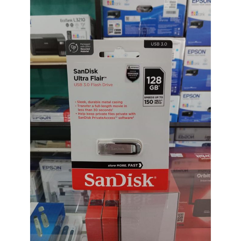 Flashdisk Sandisk Ultra Flair 128 GB usb 3.0