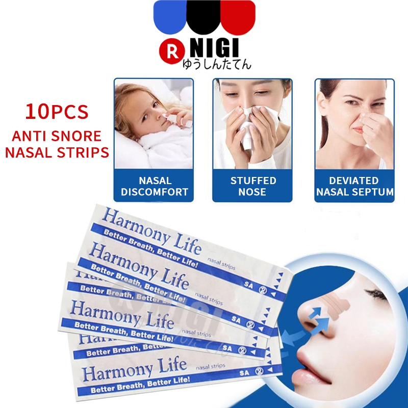 NIGI 10pcs nasal strips plester anti mampet patch hidung tersumbat