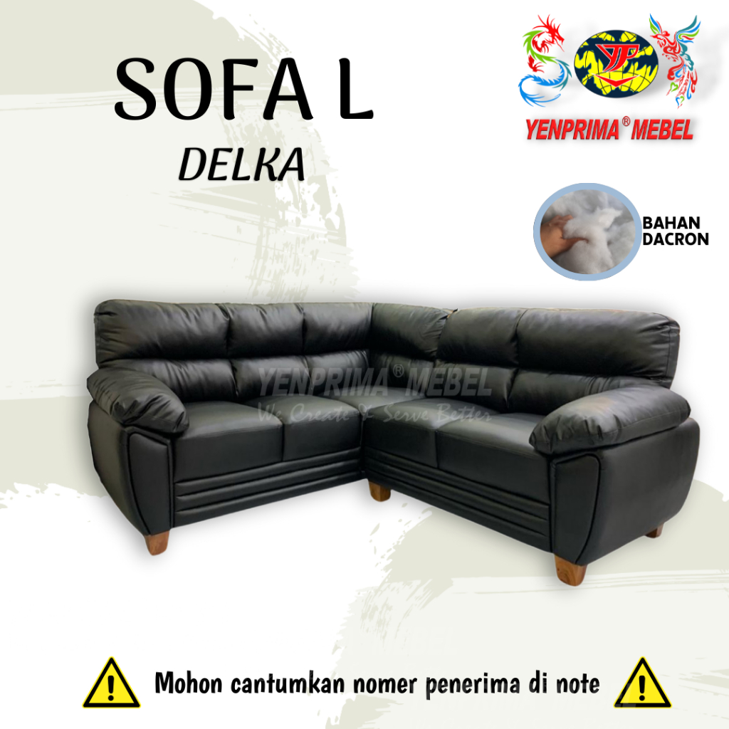 [YENPRIMA] Sofa L Delka / Sofa L Kulit
