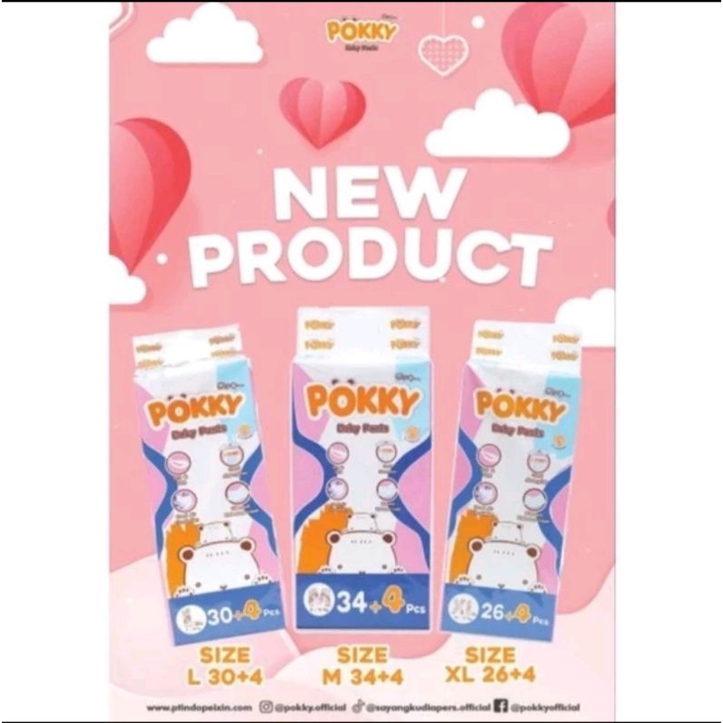 diapers pokky baby pants M/L/XL