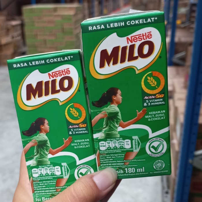 

Susu Kotak UHT Milo Coklat 180ml