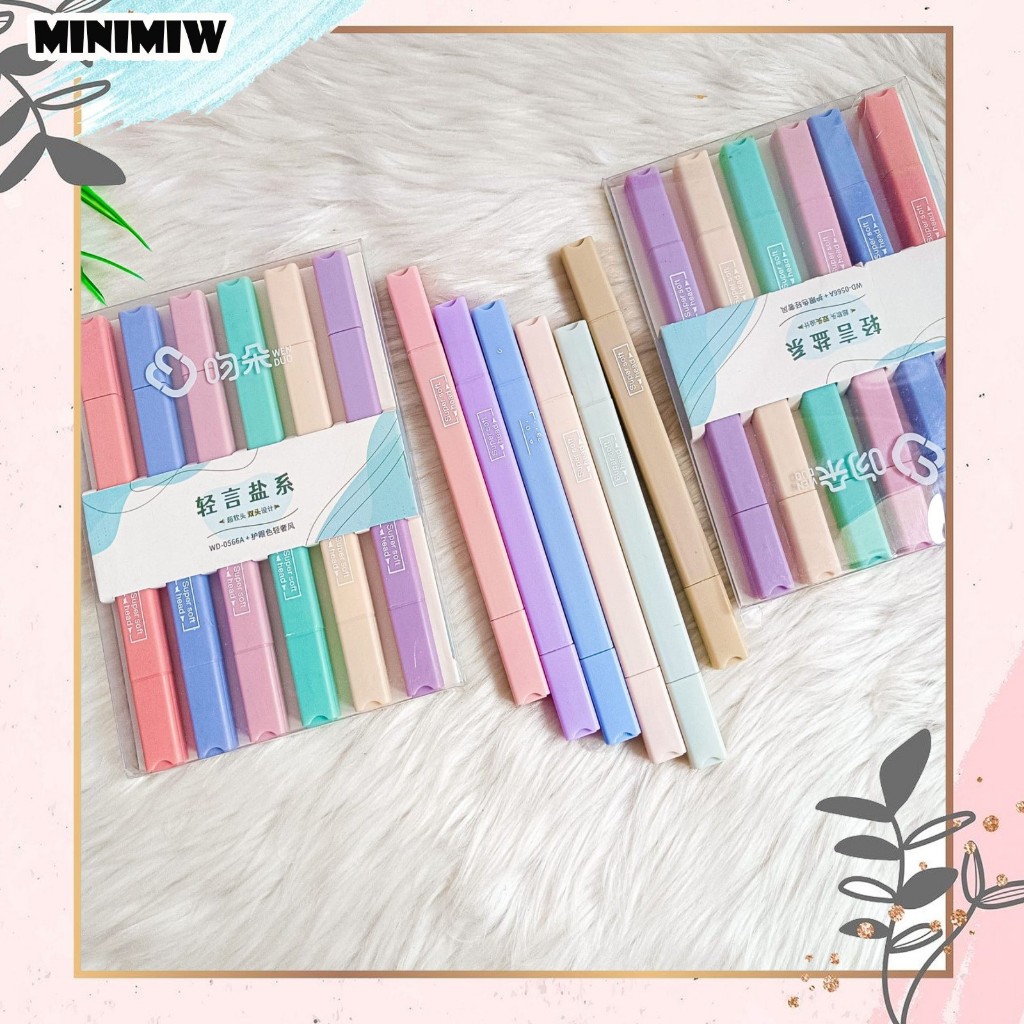 

STABILO BALOK MEWAH (ISI 6 PCS) WARNA PASTEL WENDUO WD-0566 CY-505 HIGHLIGHTER PENANDA TULISAN SPIDOL WARNA TEBAL WARNA WARNI LUCU ANAK KADO ALAT TULIS KANTOR SEKOLAH MURAH TERMURAH COD