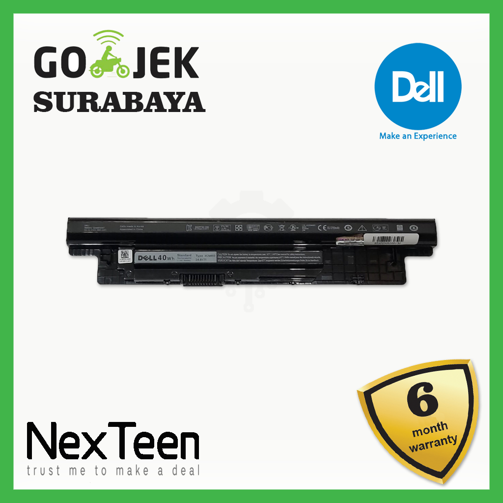 Original Baterai Laptop Dell XCMRD 14-3000 15-3000 14R 3421 5421 5473 15R 5521 3543 Latitude 13 E334