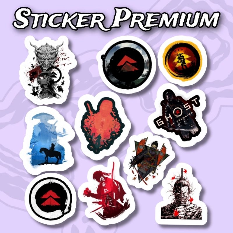 

Sticker Ghost Of Tsushima Pack 10pcs Premium Waterproof